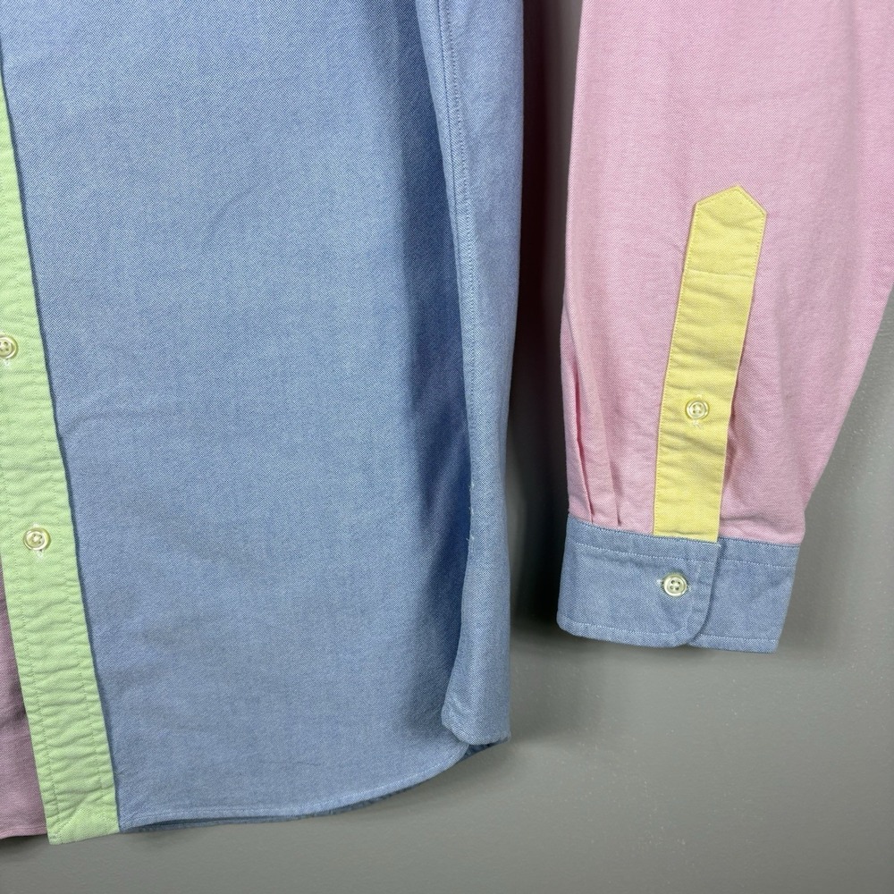 Ralph Lauren Men's Large Classic Fit Colorblock Button Down Long Sleeve Shirt - Picture 4 of 6